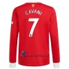 Virallinen Fanipaita Pitkähihainen Manchester United Edinson Cavani 7 Kotipelipaita 2021-22 - Miesten
